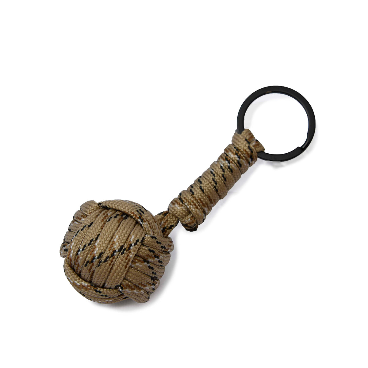 パラコード モンキーノット キーリング ベージュ/レッド ソーメニーイヤーズ PARACODE MONKEY KNOT KEY RING  beige/red so many years