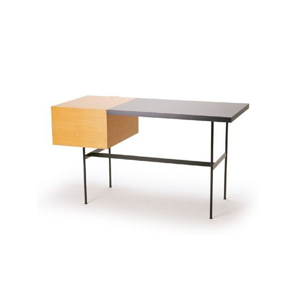 F031デスク (プチデスク) チーク/ホワイト メトロクス F031 Desk (Petit Desk) teak/white METROCS