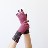 手袋 ドット パープル 70％ ダークブラウン 30％ フィット パーセント GLOVE DOT purple 70％ dark brown 30％ fit PERCENT