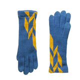 手袋 ポリゴン ブルー 70％ イエロー 30％ コンフォータブル