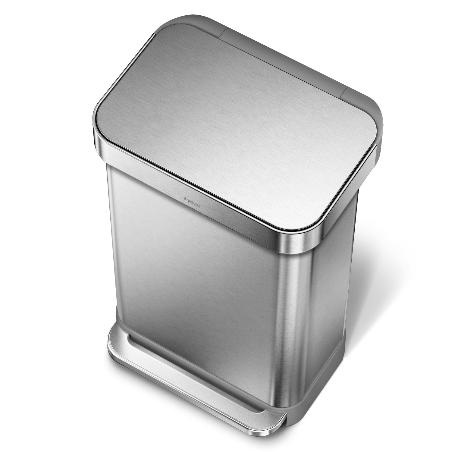 simplehuman レクタンギュラーステップ ダストボックス 45L ステンレス シンプルヒューマン【正規販売店】simplehuman  STEP&POCKET 45L rectangle/silver – arenot