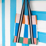 トートバッグ マルチストライプ キャロラインガードナー  TOTE BAG multi stripe caroline gardner